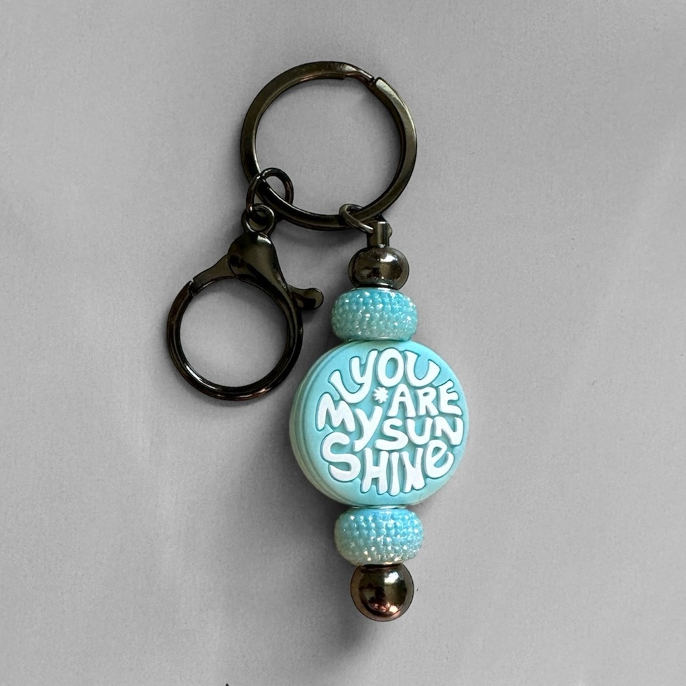 Blue You Are My Sunshine Keychain - Picture 1 of 2